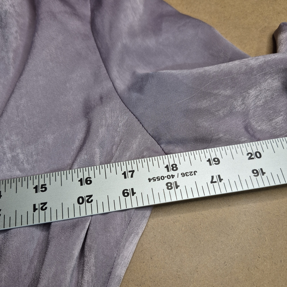 Zara Lavender Satin Blouse - Picture 5 of 8